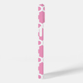 Roze en Aqua Modern Moroccan Custom Monogram Case-Mate iPhone Case (Achterkant / Rechts)