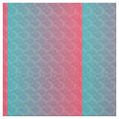 Roze en Aqua Pattern Stof (Swatch)