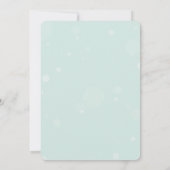 Roze en Baby Blue Bruids Douche Uitnodiging (Achterkant)