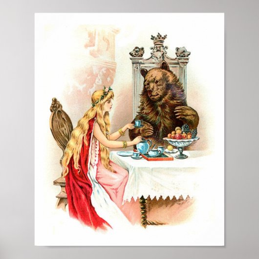 Roze en beest poster (Voorkant)