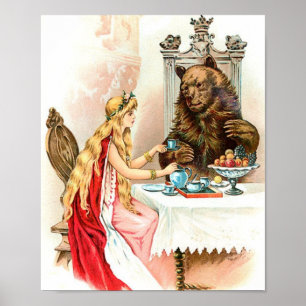 Roze en beest poster