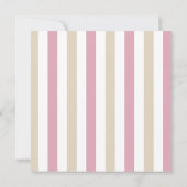 Roze en beige Schattigee dinosaurus Kaart (Achterkant)