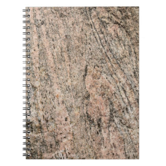 Roze en Black Granite Rock Sediment Notitieboek