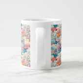 Roze en Blauw Abstracte Clouds Specialty Mok (Achterkant)