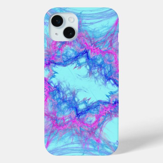 Roze en blauw abstracte kunst Case-Mate iPhone case (Achterkant)