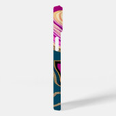 Roze en blauw agatpatroon Case-Mate iPhone case (Achterkant / Rechts)