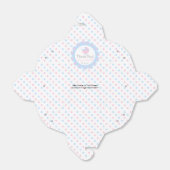 Roze en blauw Baby shower Bedankdoosjes (Uitgevouwen)