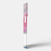 Roze en blauw draaiend stonpatroon Case-Mate iPhone case (Achterkant / Rechts)