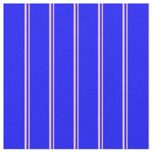 Roze en blauw gekleurd, gelinkt/gestreept patroon stof