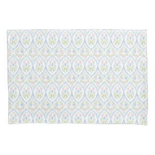 Roze en Blauw Grandmillennial Reversible Kussensloop