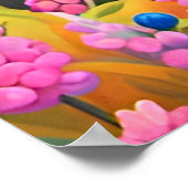 Roze en Blauw Herten Geslacht onthullen Poster (Hoek)