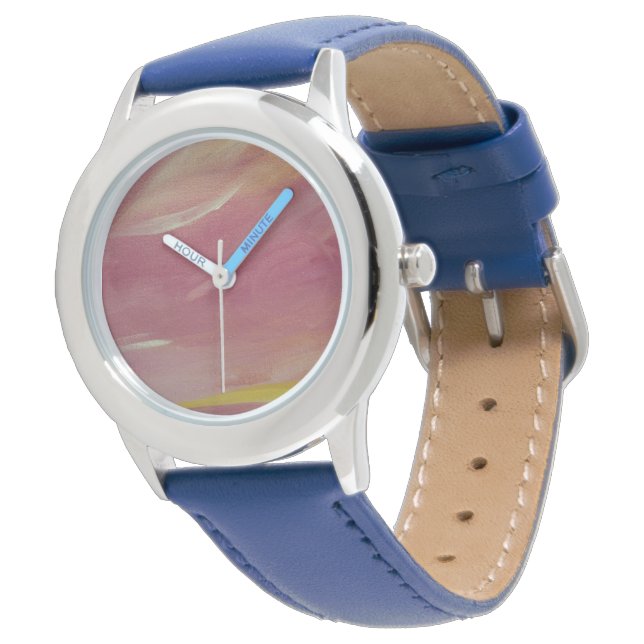 Roze en Blauw horloge (Gekanteld)