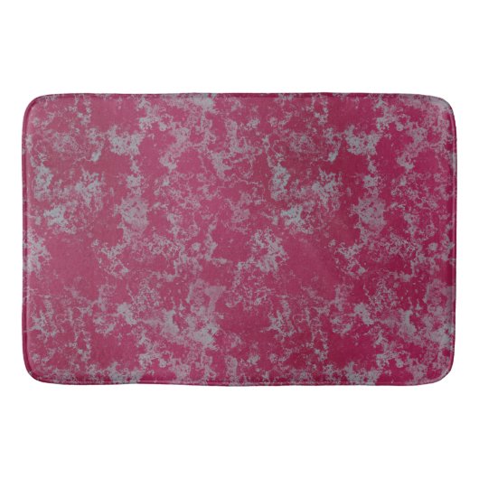 roze en blauw Marmer abstract Badmat (Voorkant)