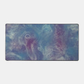 roze en blauw marmer bureaumat (Voorkant)