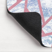 Roze en blauw mozaïekpatroon muismat (Hoek)