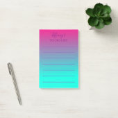 roze en blauw ombre te doen lijst post-it® notes (Kantoor)