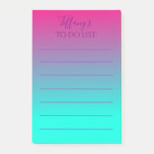 roze en blauw ombre te doen lijst post-it® notes (Voorkant)