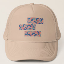 Roze en Blauw Split Doodle Patroon