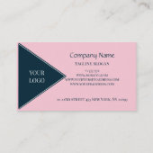 Roze en blauw visitekaartje (Achterkant)
