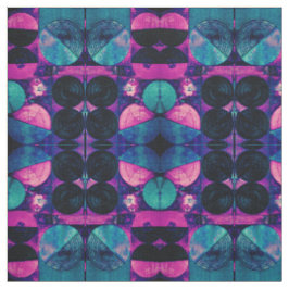 Roze en blauwe 369 Abstracte verbinding Stof