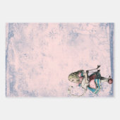 Roze en blauwe Alice in Wonderland met Flamingo Inpakpapier Vel (Voorkant)