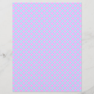 Roze en blauwe Baby geplakt plakboekpapier