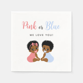 Roze en blauwe babysluierdoeken Afro-Amerikaans Servet
