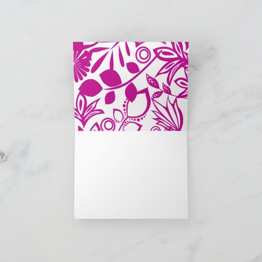 Roze en blauwe Bedankt en liefde (Binnen)