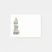 Roze en blauwe bladwijzer plakbiljetten post-it® notes (Voorkant)