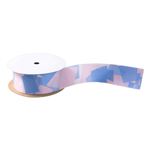 Roze en blauwe Confetti Lint (Spoel)