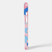 Roze en blauwe doedel patroon Case-Mate iPhone case (Achterkant / Links)