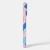 Roze en blauwe doedel patroon Case-Mate iPhone case (Achterkant / Rechts)