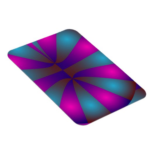 Roze en blauwe donuts magneet (Rechterzijde)