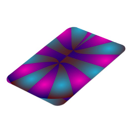 Roze en blauwe donuts magneet (Linkerzijde)