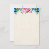 Roze en blauwe druppels bruiloft - Details (Achterkant)