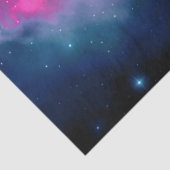 Roze en blauwe galaxy Nebula & sterren Abstract Tissuepapier (Detail)