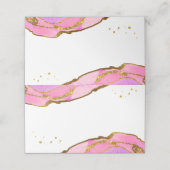 Roze en Blauwe Geode en Goud | Bruiloft (Buitenkant ongevouwen)