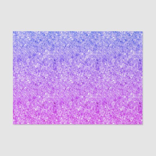 Roze en blauwe glitter witte vonken tissuepapier (Voorkant)