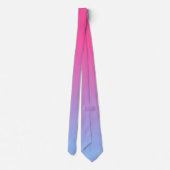 Roze en blauwe gradiënt stropdas (Achterkant)