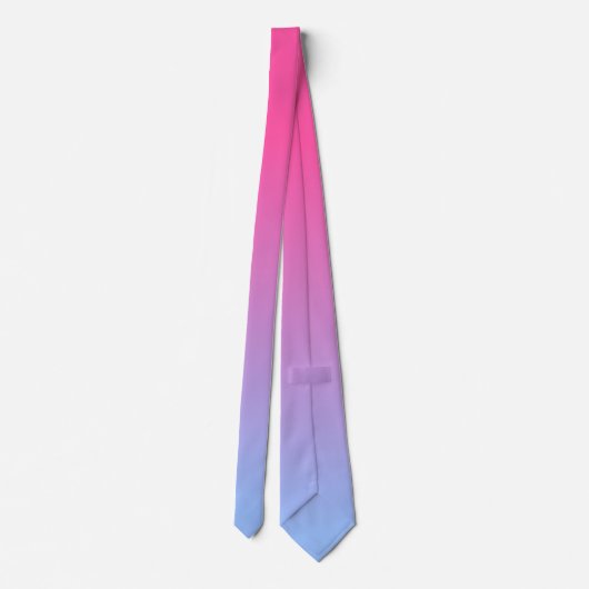 Roze en blauwe gradiënt stropdas (Achterkant)