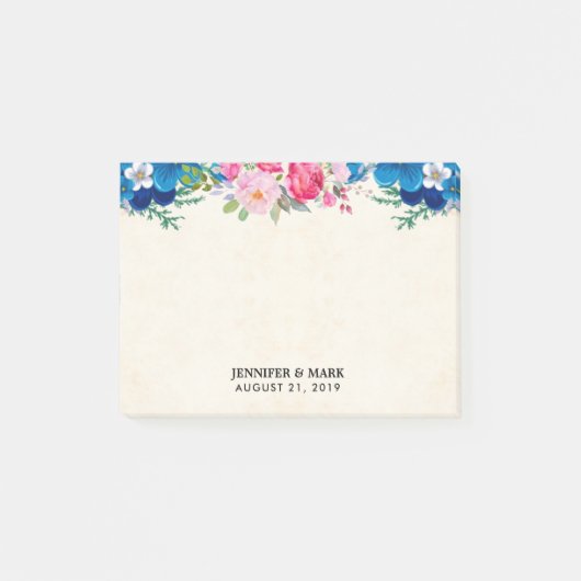 roze en blauwe grenspost post-it® notes (Voorkant)