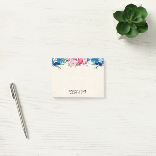 roze en blauwe grenspost post-it® notes (Kantoor)