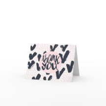 Roze en blauwe harten en stippen Modern Lettering