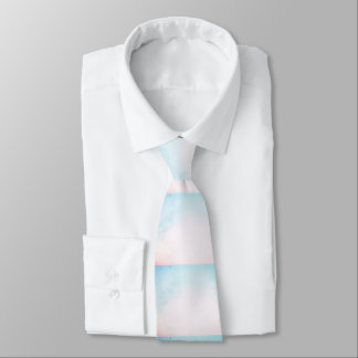 Roze en blauwe heren stropdas