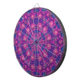 Roze en blauwe kaleidoscoopgradiënt dartbord (Voorkant Rechts)