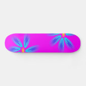 Roze en blauwe kartonnen karton skateboard (Horizontaal)