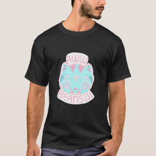 Roze En Blauwe Kitten Aww Mooie Gelei Teennagels P T-shirt
