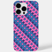Roze en Blauwe Kubist Case-Mate iPhone Case (Achterkant)
