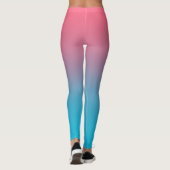 Roze en blauwe leggings (Achterkant)