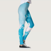 ROZE EN BLAUWE LEGGINGS IN GEDRUKTE VORM (Rechts)